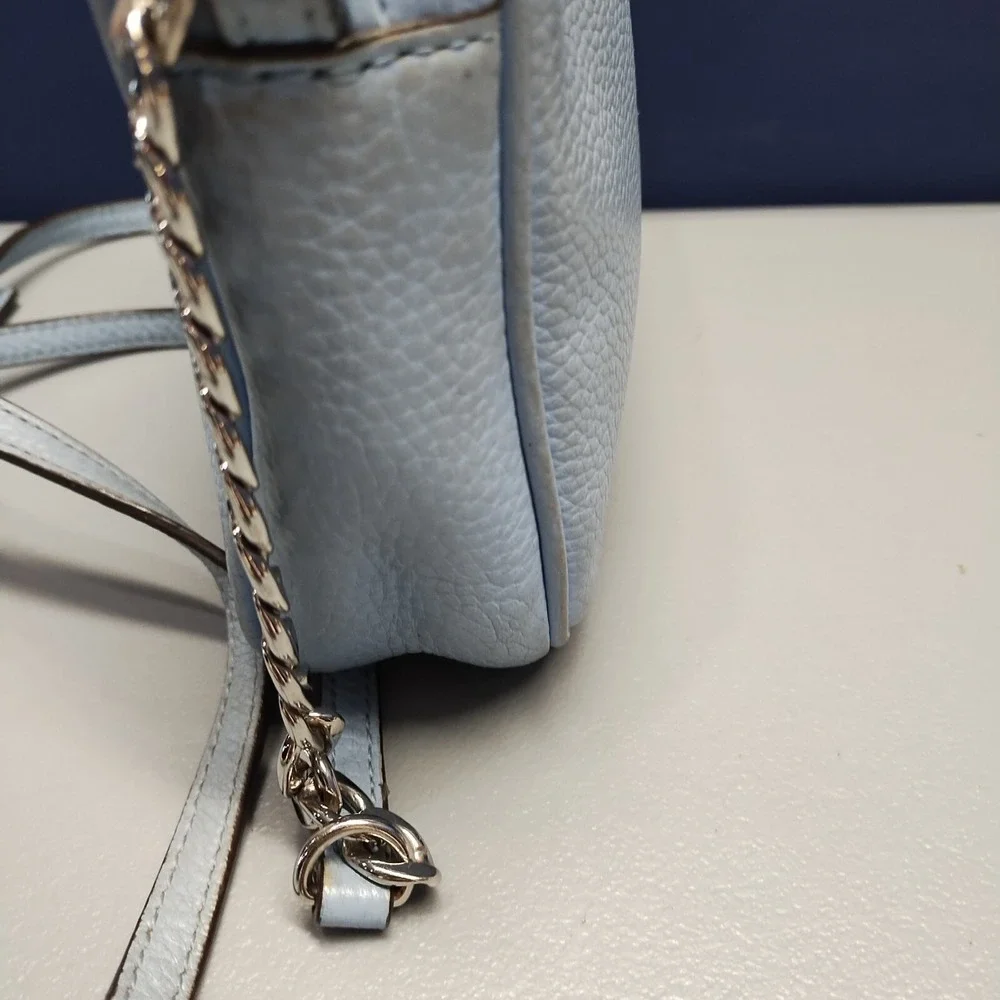 Michael Kors Crossbody Bag Women's Light Blue‎ Inner Pockets Adjustable Strap